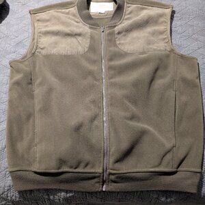 Boyt Harness Co Vest M XXL Brown Quilted Padded Full Zip Fleece Work Hunting